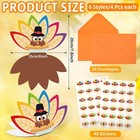 Cochie Thanksgiving Cards Bulk 24pcs Turkey Happy Large 