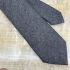 Isaia Gray 100  Cashmere Necktie Design Neck Tie Handmade Napoli Italy