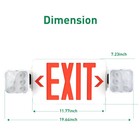 Red Led Exit Sign   Emergency Light     Dual Led Lamp Ul-94 Fire Resistance Light
