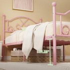  Bed Frames  Modern Size Metal Bed Frames For Kids Girls  No Box Twin Pink