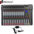 Pro 12 Channel Power Mixer Audio Mixing Console 16 Dsp W usb Bluetooth 110-220v