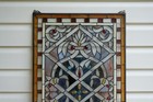 20  X 34  Stunning Handcrafted Jeweled Stained Glass Panel