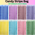 Candy Bags Striped Sweet Paper Bag For Christmas Chocolate Treat - All Sizes