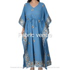 Women Cotton Embroidery Kaftan Dress Handwork Long Dress Handmade Dress