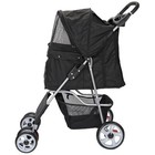 Pet Stroller Folding Small Medium Dog Cat Travel Carriage 4 Wheels W cup Holder