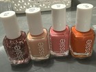 Essie Nail Lacquer Nail Polish Lot Of 4 Assorted Colors   954 1737 206 599