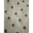 Pottery Barn Kids Emily   Merritt Gold Polkadot Twin Size Sheet Set 3 Pcs Cotton