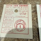 3 Vintage Mallo Cup Coins Play Money Cards 1977 10   1 Cent Cards Collectors