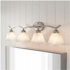 Hampton Bay Andenne 34 3  4-light Brushed Nickel Vanity Light W marbleized Glass