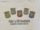Vintage 00s Palm Pilot 100 Handhelds White T-shirt Size Xl Tee 2000s Tech Rare