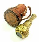 Victorian Monocular Binocular Telescope Vintage Antique Brass Nautical Spyglass