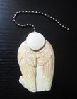 Angel Girl Holding Baby Deer Fan Lamp Light Chain Pull Christmas Ornament
