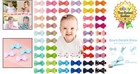 50-piece Baby Hair Clips  Delightful Fully Lined Bows For Infants   Toddlers