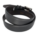 Allen Edmonds Wide Basic Dress Leather Belt Mens 38 Black Italian Calfskin 39501