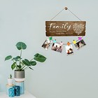 Wooden Family Reunion Wall Picture Display Plaque With Nails   Onewelove Clip