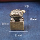 Chinese Old Antique Collectible Bronze  Recruit Money Turtle Seal Statue Hot