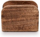 Burning Finish Mango Wood Napkin Holders For Kitchen Upright Paper Napkin Storag
