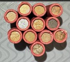 Sealed  Unsearched  Obw  old Bank Wrapper-red  Wheat Cent Rolls  1909-58 Mixed