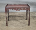 Baker Williamsburg Mahogany Chippendale Byrd China Table Cw 192 Rare