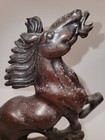 Beautiful Collectible Rearing Horse Figurine Statue Heavy  Unsure Of Material