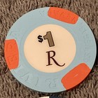 Lot Of  10  Vintage  1 One Dollar Las Vegas Casinos Chips