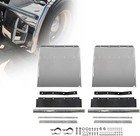 24 x 24  Stainless Steel Quarter Fender Set For Semi Truck Freightliner Kenworth