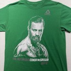 Conor Mcgregor Shirt Mens Medium Green Ufc Mma Reebok Graphic Tee The Notorious