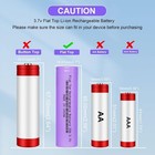 18650 3 7v Li-ion Rechargeable Batteries 3000mah Flat Top Flashlights  20 Pack 
