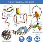 Bird Parakeet Cockatiel Toys parrot Swing Chewing Hanging Toy With Safe Bells