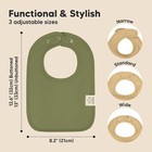 Keababies 8-pack Organic Baby Bibs For Boys Girls - Super Absorbent Cotton Dr   