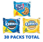 Nabisco Sweet Treats Cookie Variety Pack Oreo  Oreo Golden   Chips Ahoy  30 Pack
