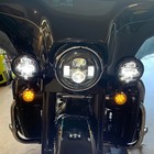 Spot Fog Lights Bracket Turn Signal Fit For Harley Street Glide Road King 94-24