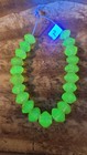 African Trade Beads Vintage Old Glass Czech Bohemian Yellow Vasiline Glass