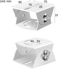 2sets Cctv Security Camera Universal Pole Mounting Mount Bracket Adapter For Ptz