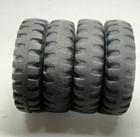 4 Vintage Tonka Ford Truck Solid Rubber Tires Original Replacement Parts