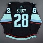 2022-23 Carson Soucy Seattle Kraken Game Used Worn Nhl Hockey Jersey Meigray