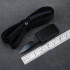 Black Nylon Belt With Concealed Knife 3 5  Half-serrated Blade Adjustable