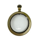 Antique 16 Size Illinois Salesman Open Face Pocket Watch Case Nickel For Parts