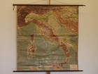 Old School Wall Map Italy Apenninen-halbinsel 55 1 8x57 7 8in Vintage 1930