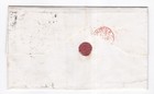 1865 Qv 1d Penny Red Stamp Plate85 On Liverpool Folded Wrapper To London