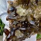 8 88lb Large Natural Smoky Black Quartz Cluster Crystal Specimen Healing