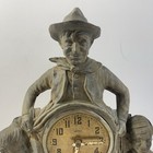 Antique United Solid Metal Will Rogers Clock 1933
