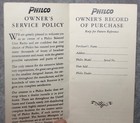 Vintage Philco Radio Owners Policy standard Warranty