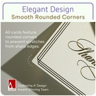 100 Pack Elegant Embossed Gold Foil Thank You Cards With Envelopes