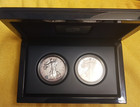 2012 S Reverse Proof Silver Eagle 2 Coin San Francisco Set Ogp coa
