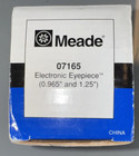 Meade Electronic Eyepiece 07165 For 0 965  And 1 25  Telescopes W cable Open Box