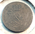 1882 Key Belgium 1 Centime Nice Original Au Km-34 1 Chrc