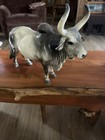 Breyer Black And Gray Brahma Bull Glossy Farm Animal Collectible