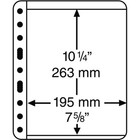 15 Vario 1s Plus Pocket Pages For Stamp Currency Collecting Black 8 1 2 X 11