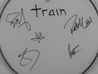 Train Acoa Fully Signed Autograph Drumhead Drum Head Charity Pat Monahan